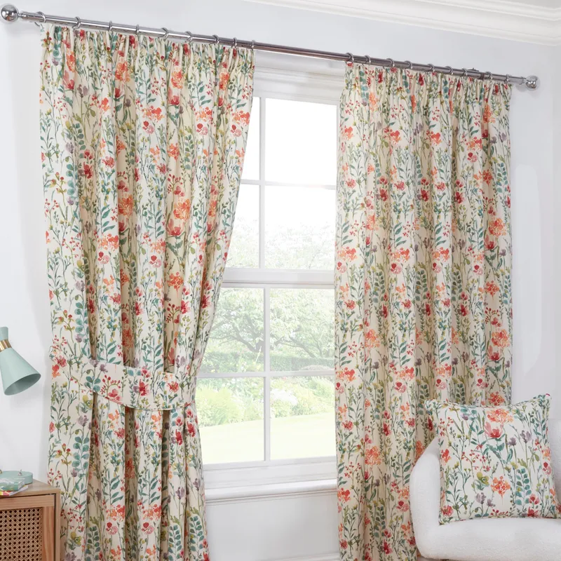Terrys Sundour Amaryllis Ready Made Curtains Multi