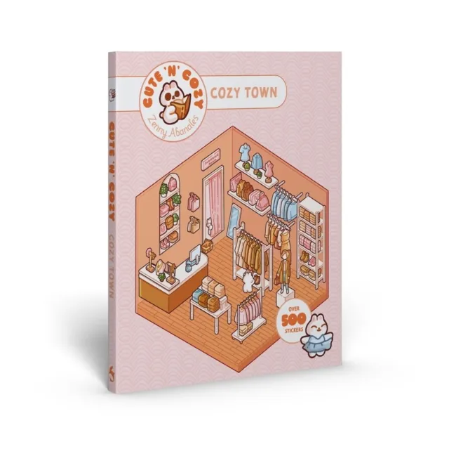 Thames & Hudson Ltd Cute 'N' Cozy Sticker Therapy: Cozy Town : Eight Cozy 3d Scenes To Fill With Over 500 Cute Stickers!