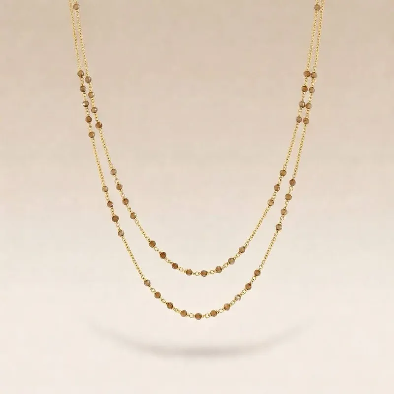 The Colourful Aura Women's Two Strand - Gold - Size: One Size
