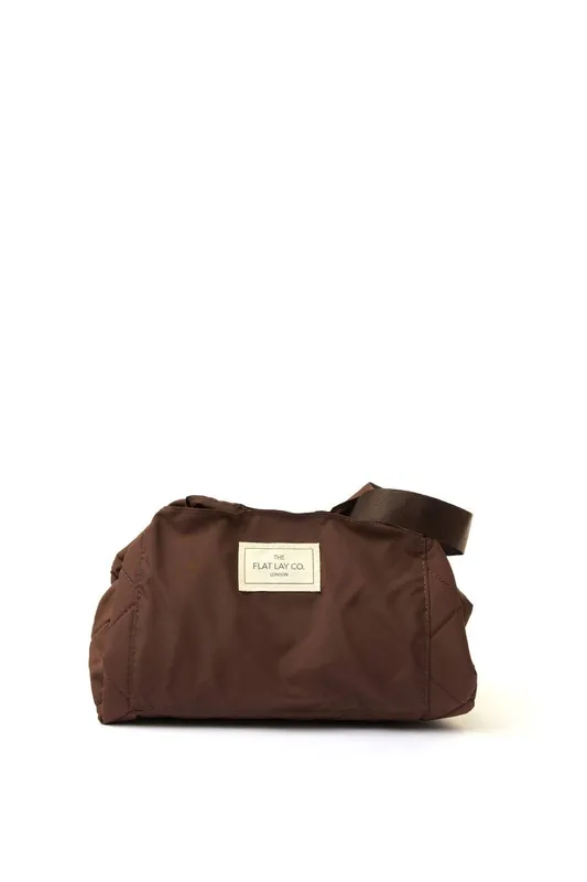 Debenhams Drawstring Flat Lay Makeup Bag - Espresso - Multicolor