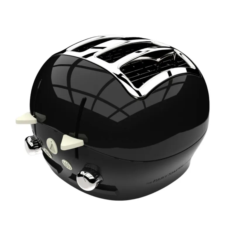 The Funky Appliance Company 4 Slice Toaster in Black - Black