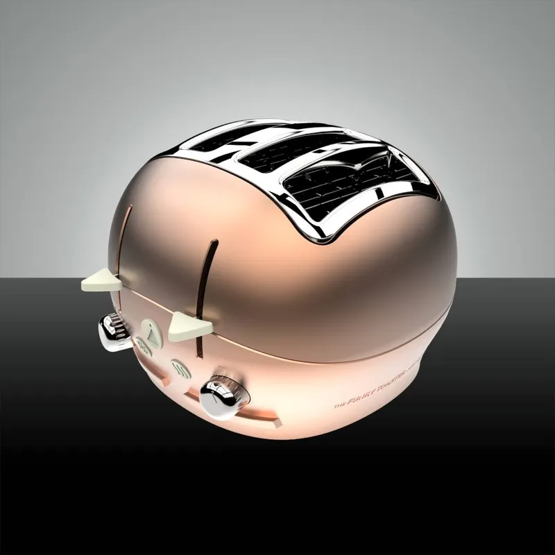 The Funky Appliance Company Rose Gold Pink 4 Slice Toaster Rose Gold