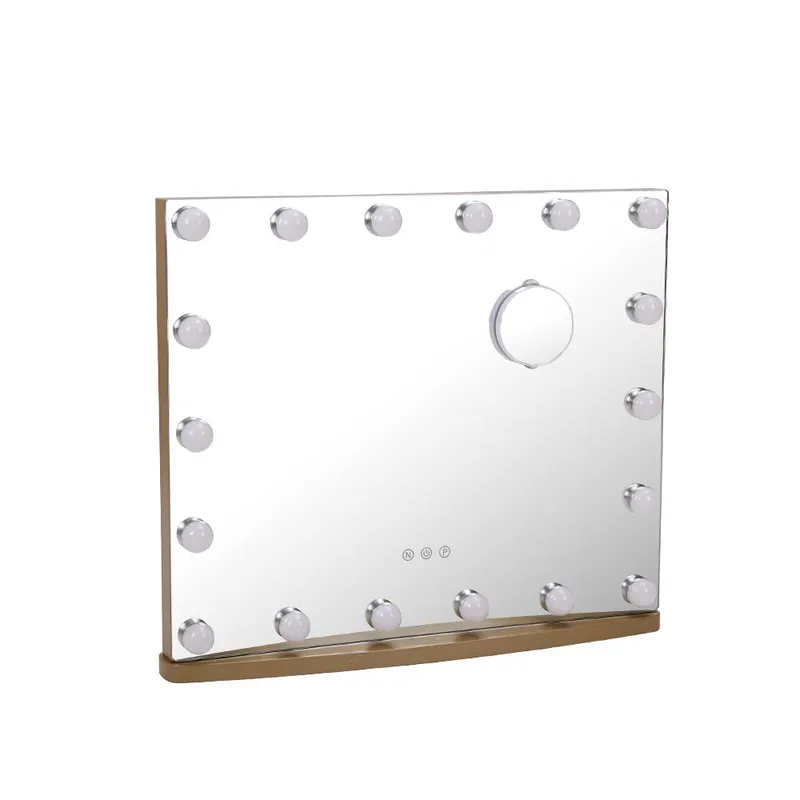 The hot sale Hollywood Vanity Mirror with 10X Magnifier in Gold Gold