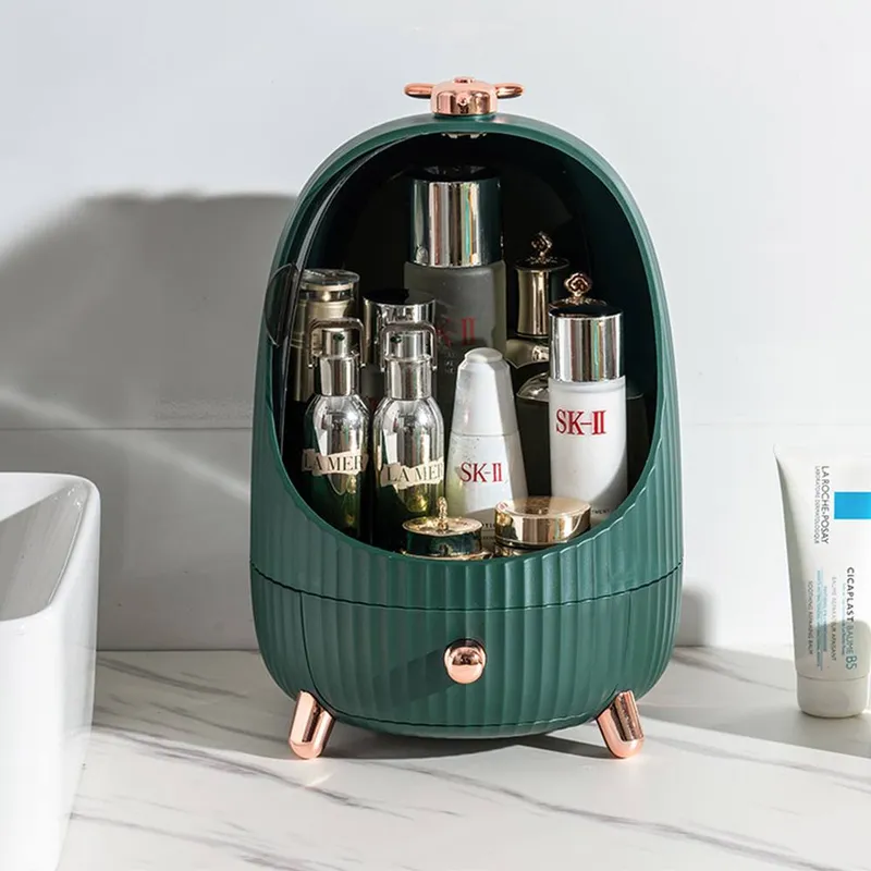 The hot sale Dustproof Makeup Cosmetic Organizer in Green - Green