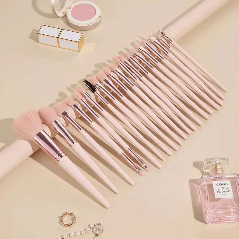 The hot sale Set of 20 Makeup Brushes Tool in Pink - Pink