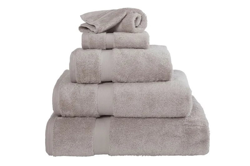 The Linen Consultancy Unisex 'Tlc 5 Star Hotel Concept' 750GSM Bci Bath Towel 2 Pack in Silver Silver female