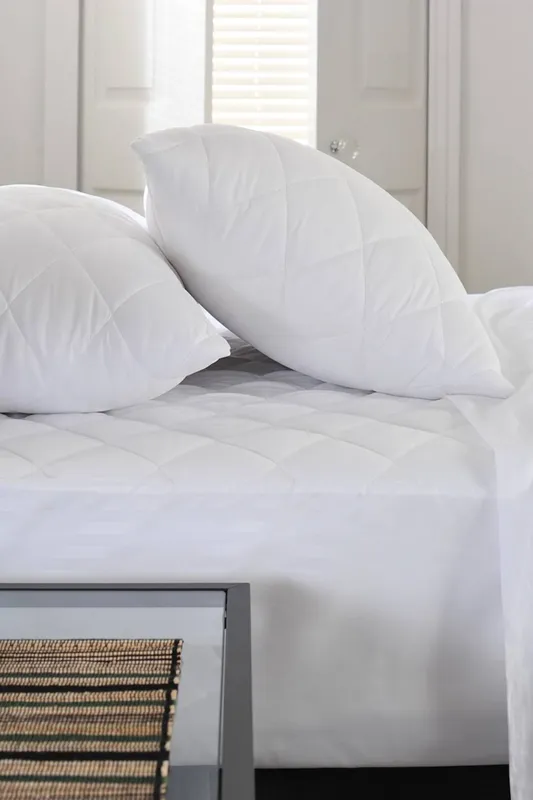 The Lyndon Company Anti Allergy Quilted Mattress Protector Deyongs 1846 in White Size: Single - White