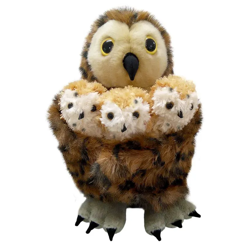 The Puppet Company Tawny Owl (With 3 Babies) Soft Toy