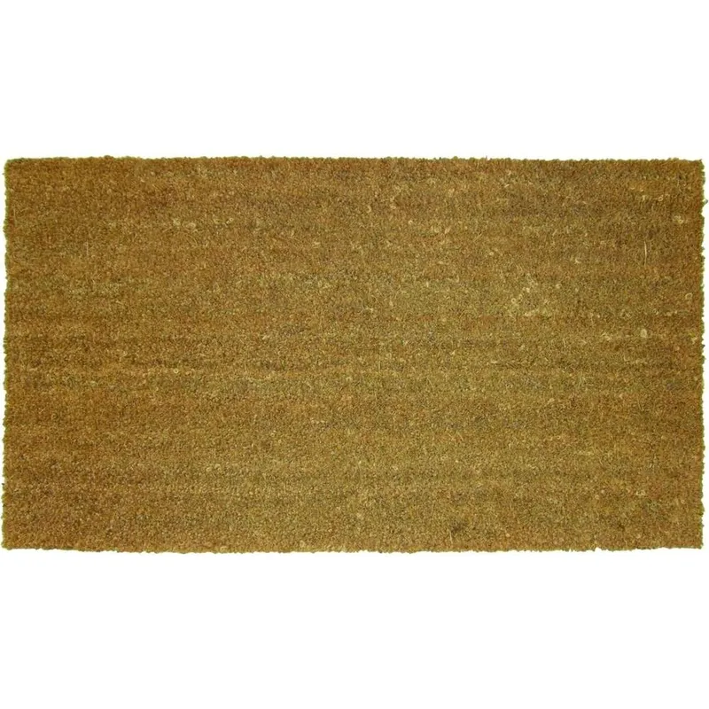 The Rugs Coir Doormats Plain Design Mat 139 in Brown Size: 50cm x 80cm - Brown