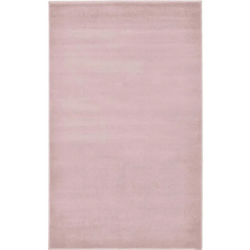 The Rugs Maestro Collection Solid Design Rug in Pink Size: 67 cm x 200 cm Pink 67 cm x 200 cm