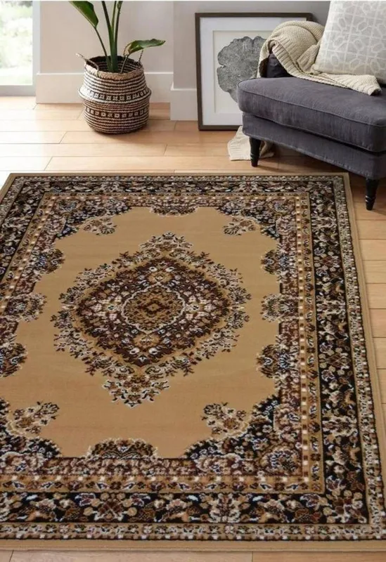 The Rugs Maestro Collection Traditional Design Rug in Brown 4470 B55 Size: 80cm x 150cm - Brown