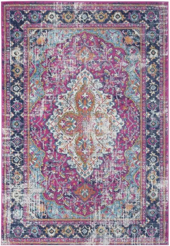 The Rugs Marrakech Pink Large Area Rug & Runner Living Room 430 Size: 160 cm x 230 cm Multicolor 160 cm x 230 cm
