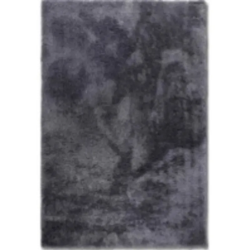 The Rugs Myk Olaf High Pile Rug Plush Soft Plain Design 38 mm Pile in Dark Grey Size: 160 cm diameter Dark Grey 160 cm diameter