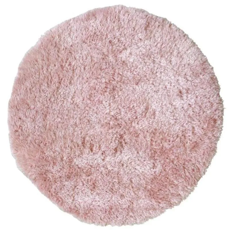 The Rugs Soft Washable Collection Plain Design Shaggy Rug in Pink SA-07 Size: 140cm x 200cm - Pink