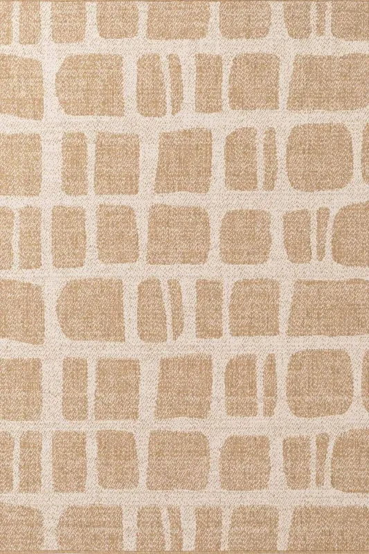 The Rugs Ted Baker Indoor Outdoor Flatweave Ruskin Rug Reversible in Beige Size: 160 cm x 230 cm Beige 160 cm x 230 cm