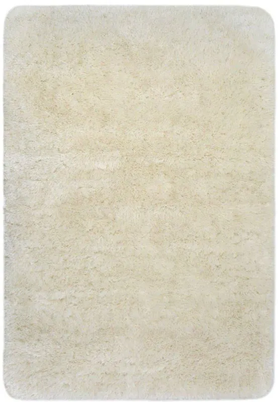 The Rugs Soft Washable Collection Plain Design Shaggy Rug in Ivory SA-01 Size: 100 cm x 150 cm Ivory 100 cm x 150 cm