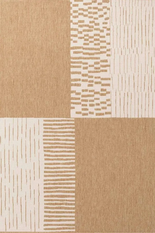 The Rugs Ted Baker Reversible Outdoor Indoor Acacia Rug Geometric in Beige Size: 160cm x 230cm - Beige