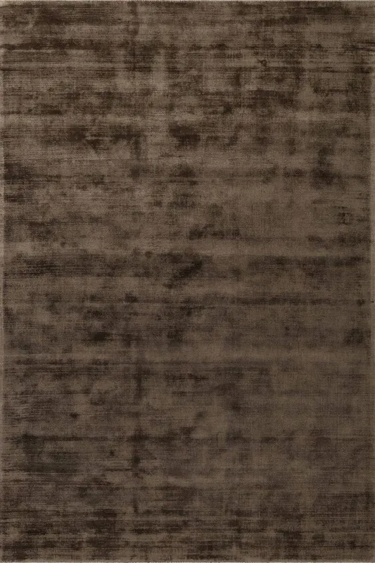 The Rugs Vikosa Jane Viscose Soft Plain Rug Living Room in Brown Size: 200 cm x 300 cm Brown 200 cm x 300 cm