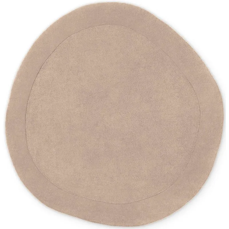 The Rugs Villeroy & Boch 1812 Wool Rug & Runner Round Wool Rug in Beige Size: 160cm diameter - Beige - Size: 160cm diameter