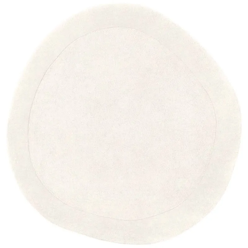 The Rugs Villeroy & Boch 1812 Wool Round Wool Rug & Runner in Cream Size: 160 cm diameter Cream 160 cm diameter