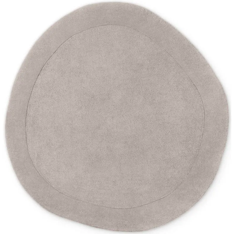 The Rugs Villeroy & Boch 1812 Wool Rug Round Wool Rug & Runner in Grey Size: 160 cm diameter Grey 160 cm diameter