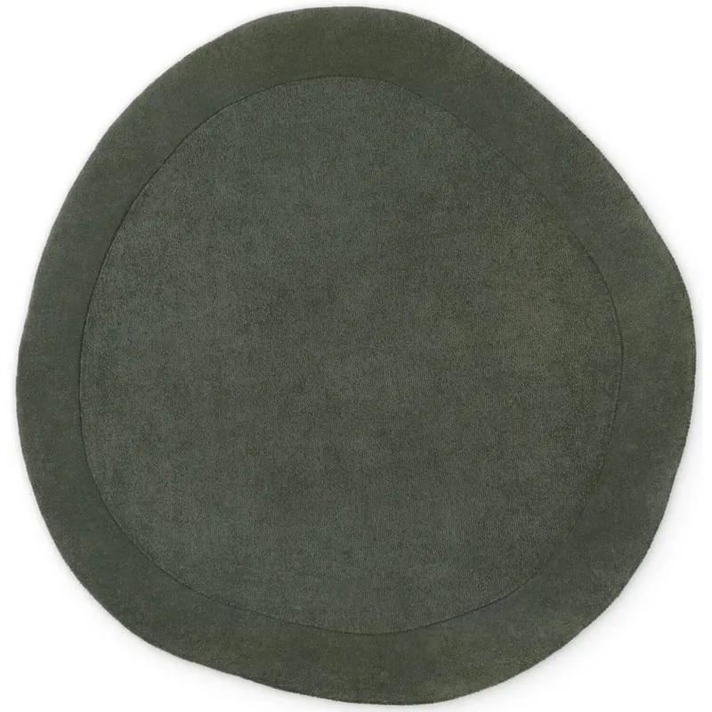 The Rugs Villeroy & Boch 1812 Wool Rug & Runner Round Wool Rug in Green Size: 160cm diameter - Green