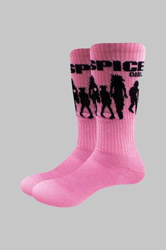 The Spice Girls Silhouette Ankle Socks in Pink Pink One Size