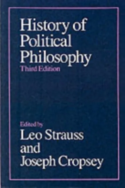 The University of Chicago Press History Of Political Philosophy