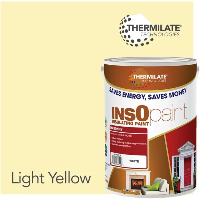 Thermilate Technologies Exterior Masonry Paint - 5L in Light Yellow Light Yellow 5L