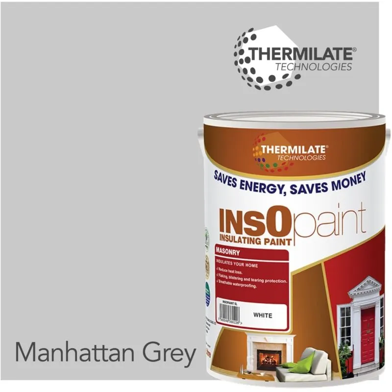 Thermilate Technologies Exterior Masonry Paint - 5L in Manhattan Grey Manhattan Grey 5L