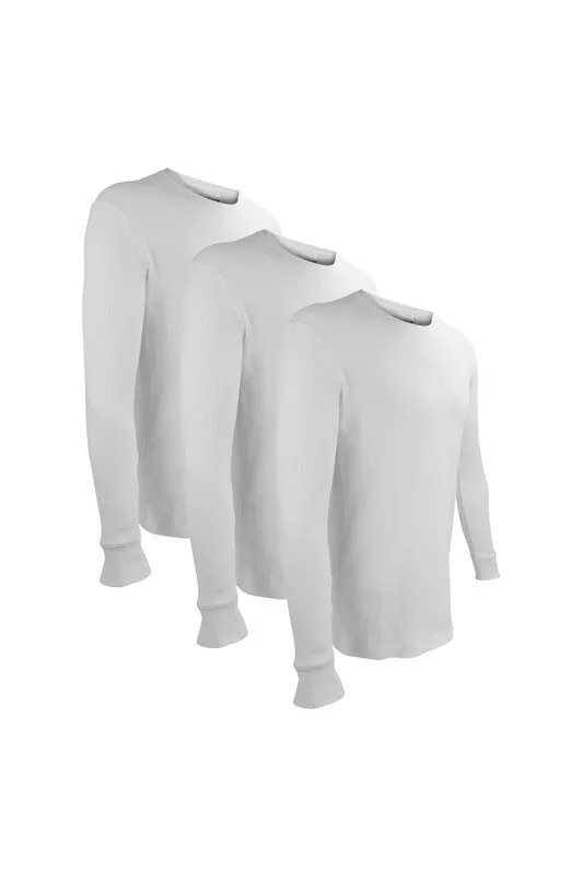 Thmo 3 Pack Mens Thermal Base Layer Long Sleeve Top