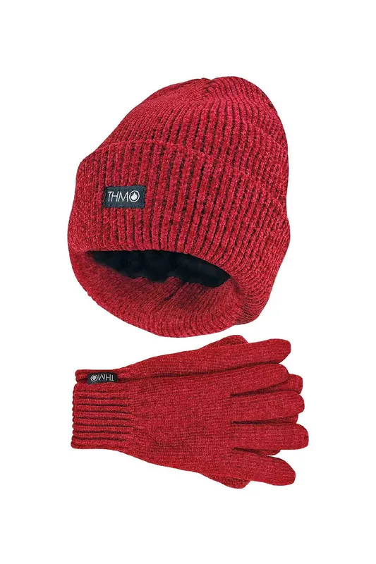 Thmo Ladies Thinsulate Chenille Hat & Gloves Set - - Size: Onesize