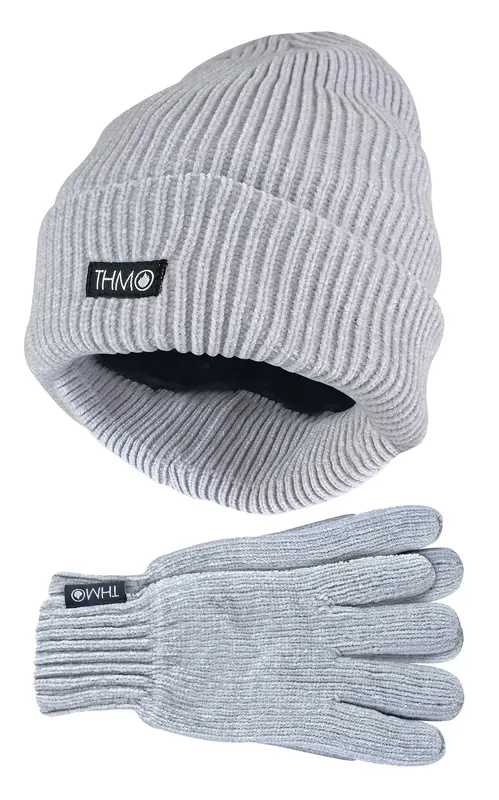 Thmo Womens Ladies Thinsulate Hat And Gloves Set