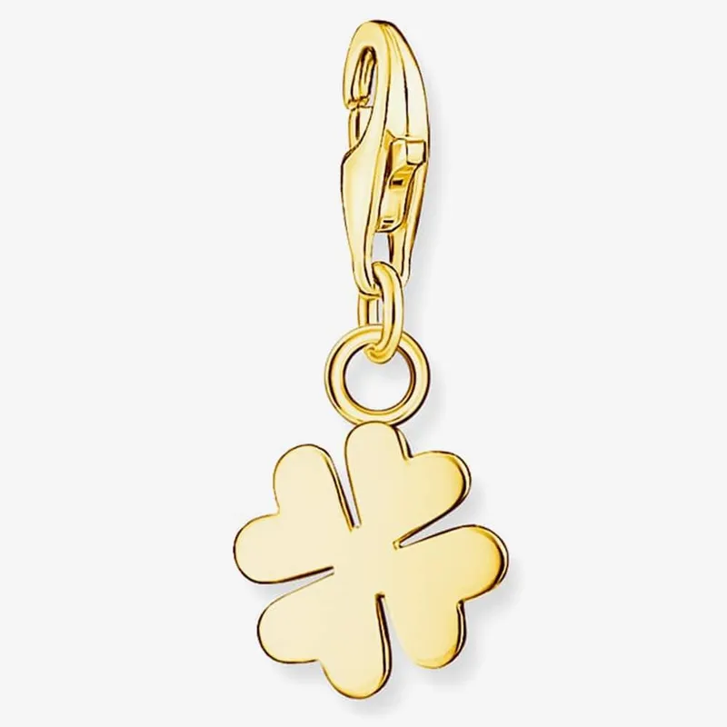 Thomas Sabo Women's Gold Plated Four Leaf Clover Charm 1991-413-39 Gold female