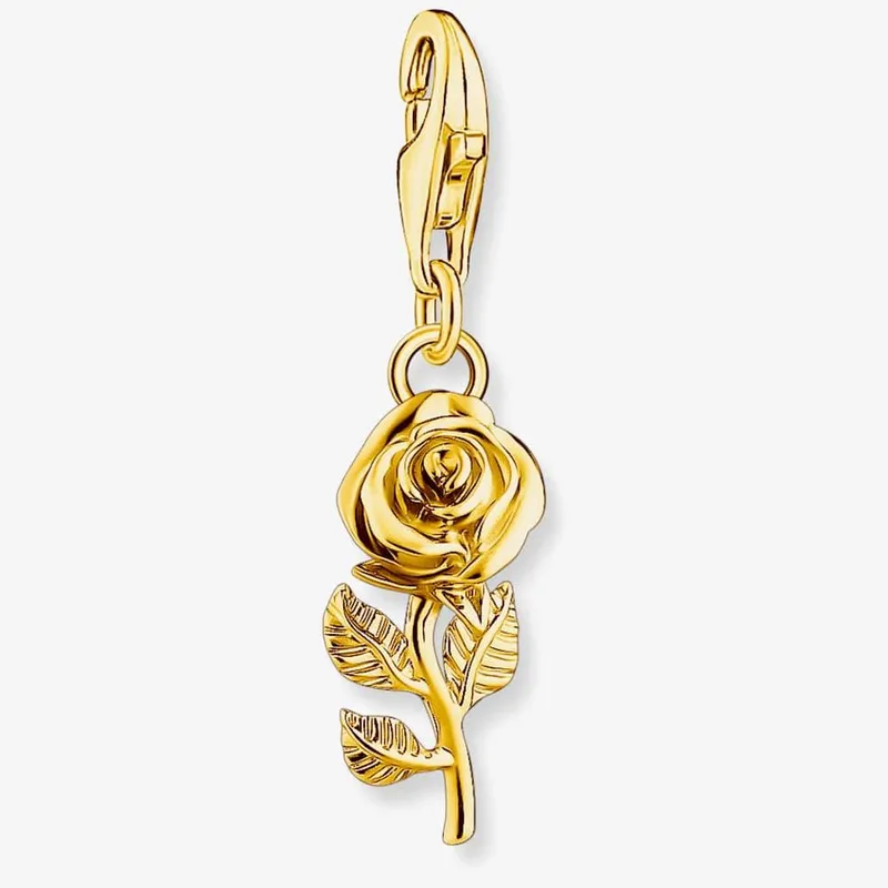 Thomas Sabo Women's Gold Plated Rose Charm 2077-413-39 Gold female