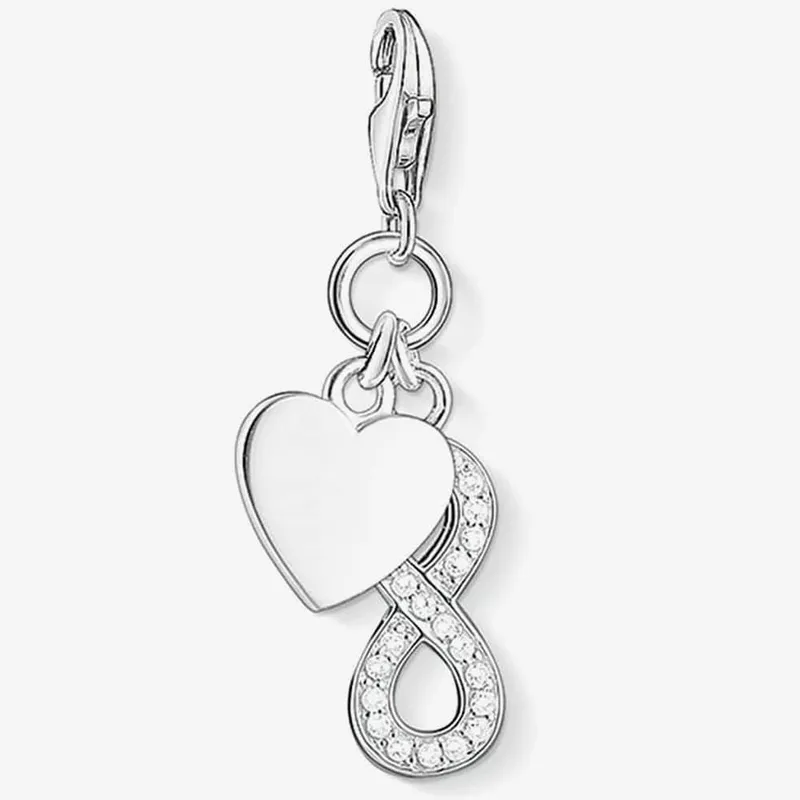 Thomas Sabo Women's Silver Heart & Infinity Charm 1248-051-14 - Silver