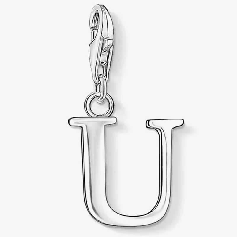Thomas Sabo Women's Silver Letter U Charm 0195-001-12 - Silver