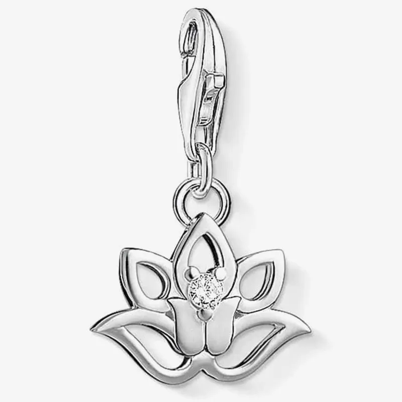 Thomas Sabo Women's Silver Lotus Charm 1300-051-14 Silver female
