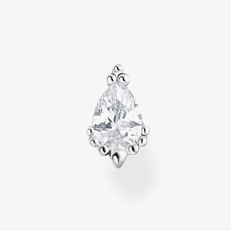 Thomas Sabo Women's Single Ice Crystal Stud Earring H2259-051-14 in Silver Silver One Size female