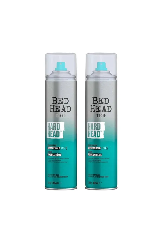 Tigi Women's Hard Head 'Hairspray' for Extra Strong Hold, 385ml, 2pk in Blue Blue