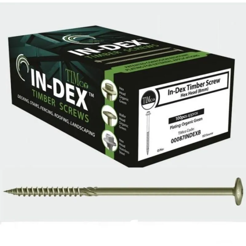 Timco Wafer Torx Head Index Heavy Duty Wood Screws 6.7mm 95mm Pack of 50