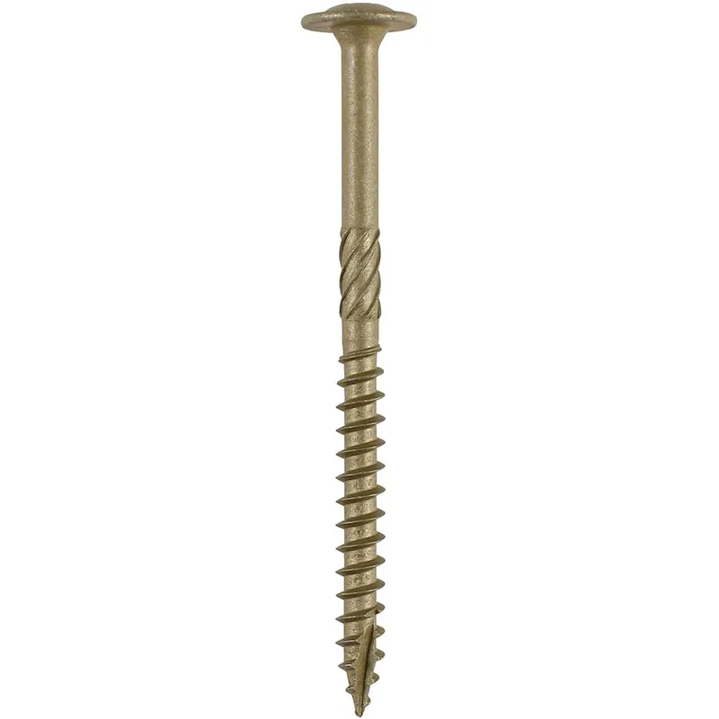 Timco - Wafer Head Exterior Green Timber Screws - 8.0 x 200