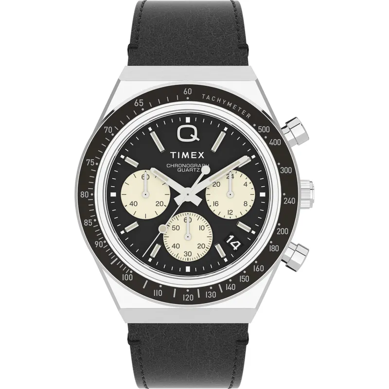 Timex Q Chronograph Black Watch TW2V42700