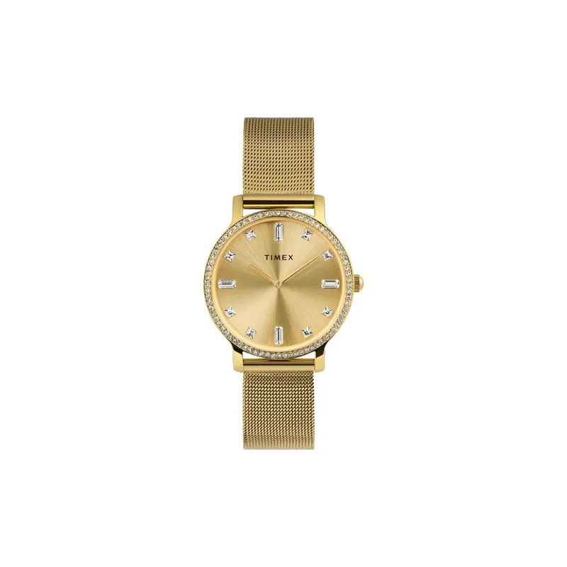 Timex Women's TW2W19300 Classic 34mm Quartz Watch in Gold - Gold