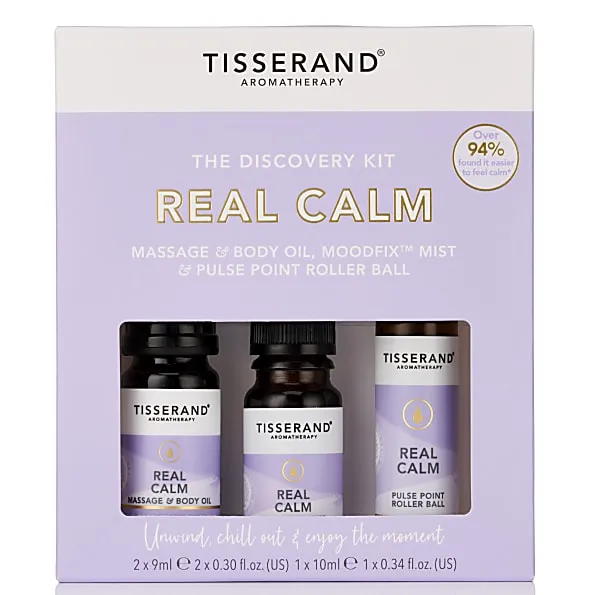 Tisserand Aromatherapy Unisex Real Calm Discovery Kit in Clear Clear One Size female