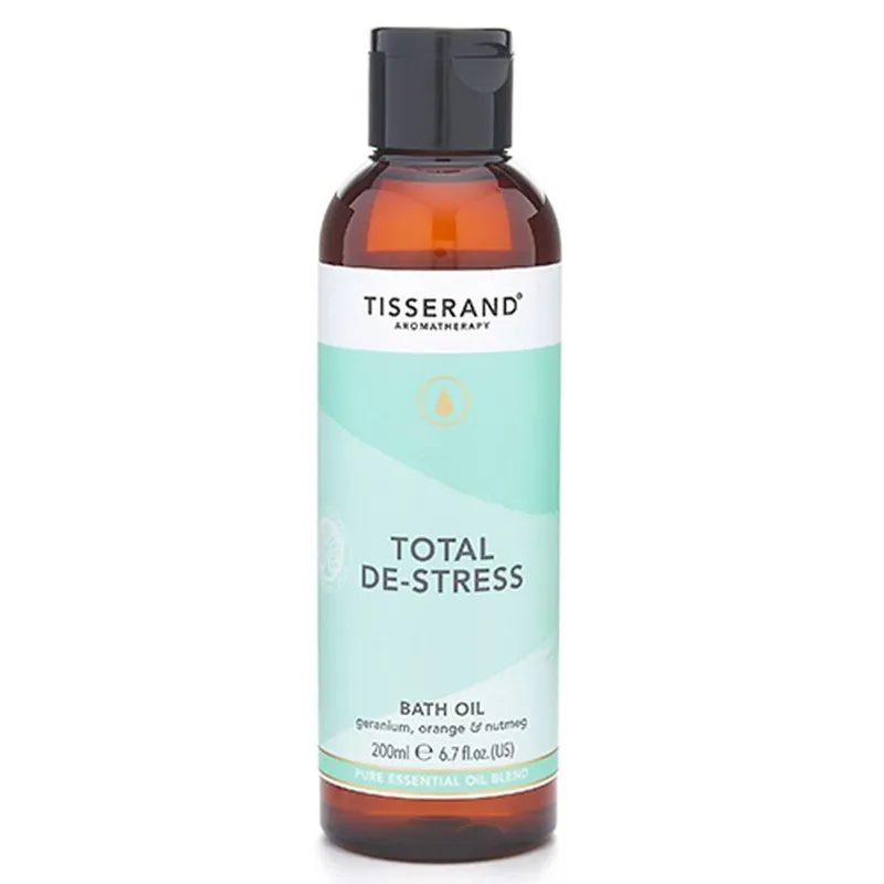 Tisserand Aromatherapy Aromatherapy De-stress Bath Oil in Clear Clear