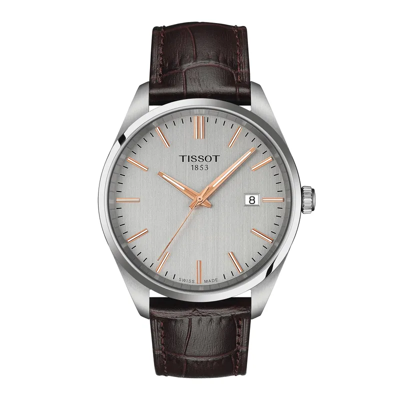 Tissot PR 100 Brown Leather Watch T1504101603100