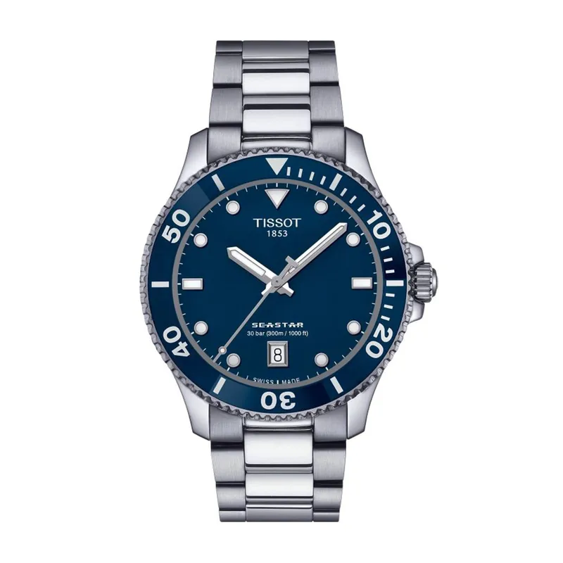 Tissot Seastar 1000 40mm Mens Watch Blue