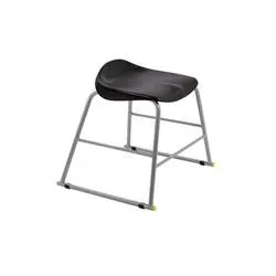 Titan Black Poly Lipped Stool - 445Mm High - T90-BK