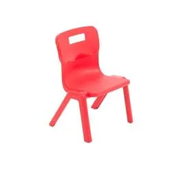 Titan One Piece Chair Size 1 - 260mm Seat Height - Red - T1-R